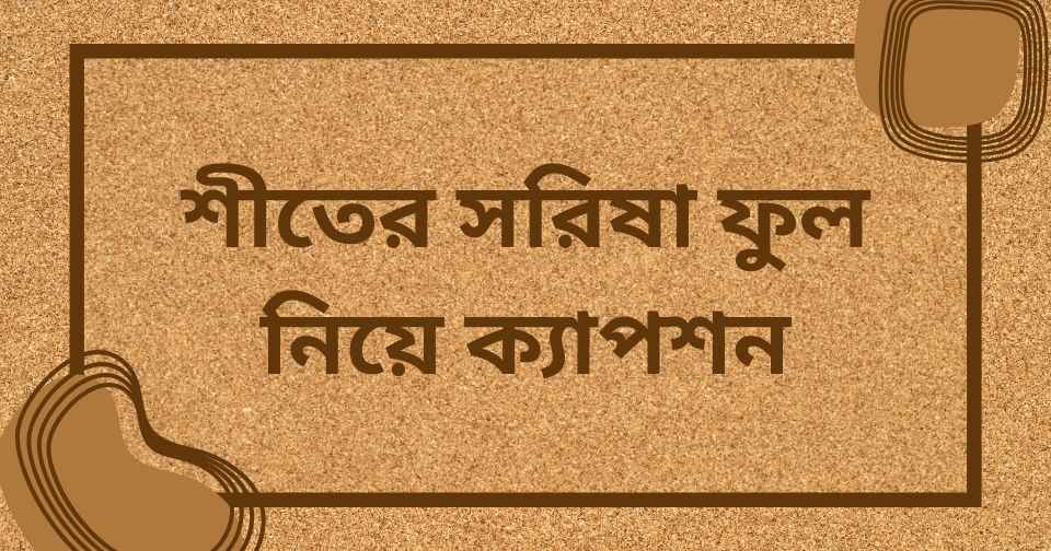 শীতের সরিষা ফুল নিয়ে ক্যাপশন