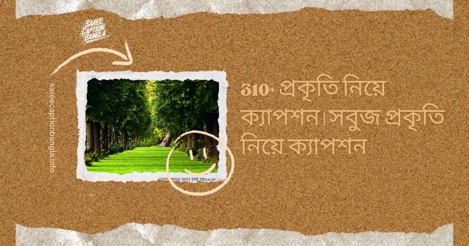 প্রকৃতি নিয়ে ক্যাপশন