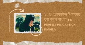 প্রোফাইল পিকচার ক্যাপশন বাংলা