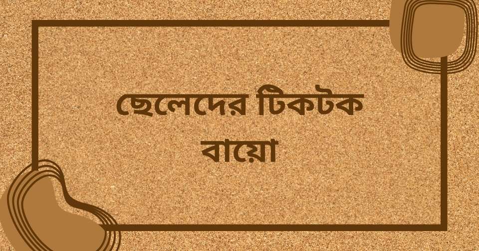 টিকটক বায়ো স্টাইলিশ বাংলা